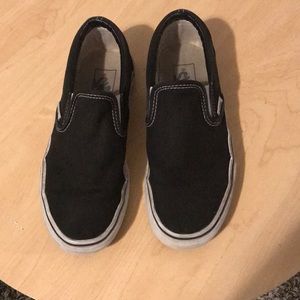 Black slip on Vans